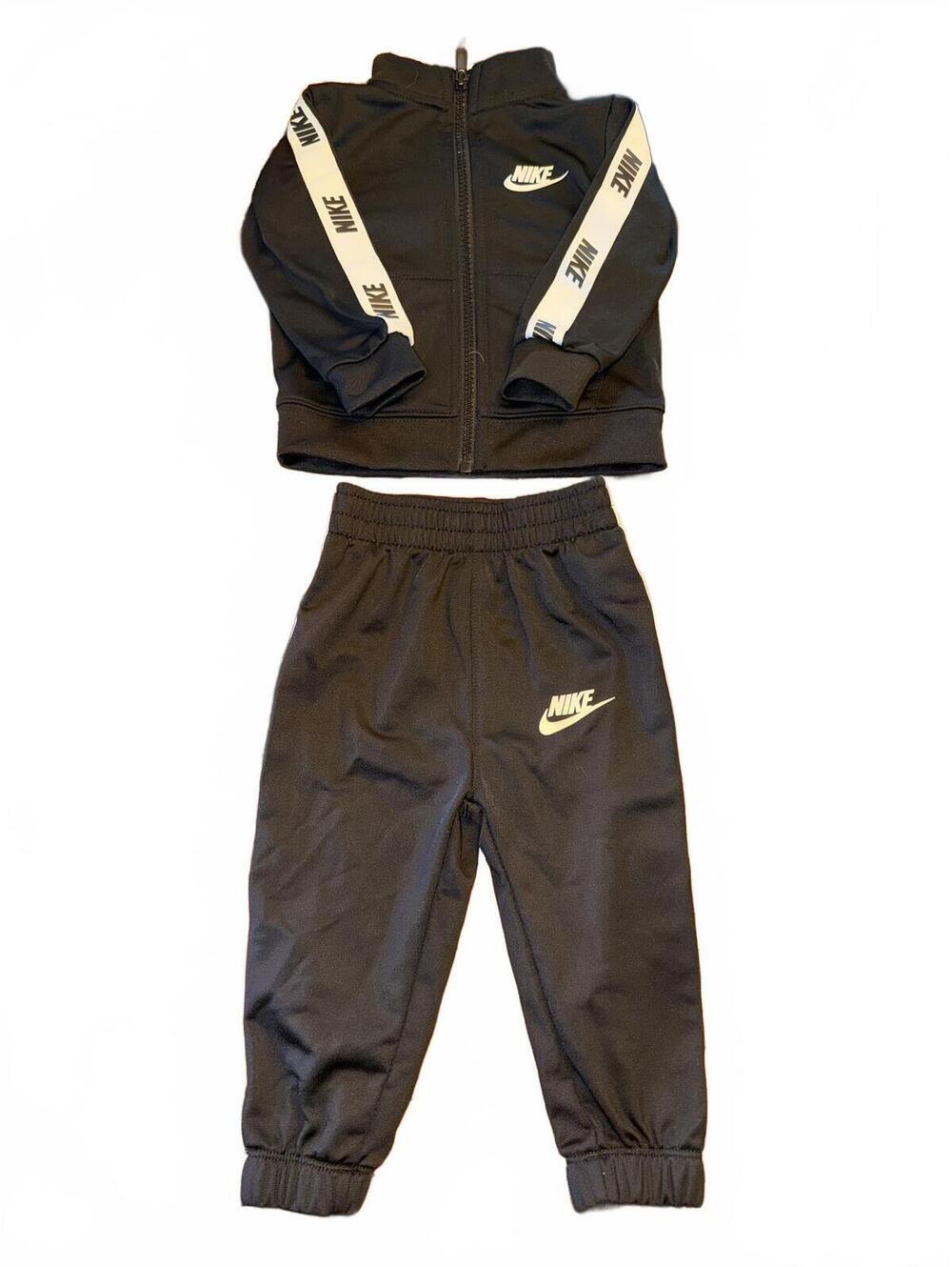 Nike Toddler 2-Piece Tracksuit Set Black/White 12M